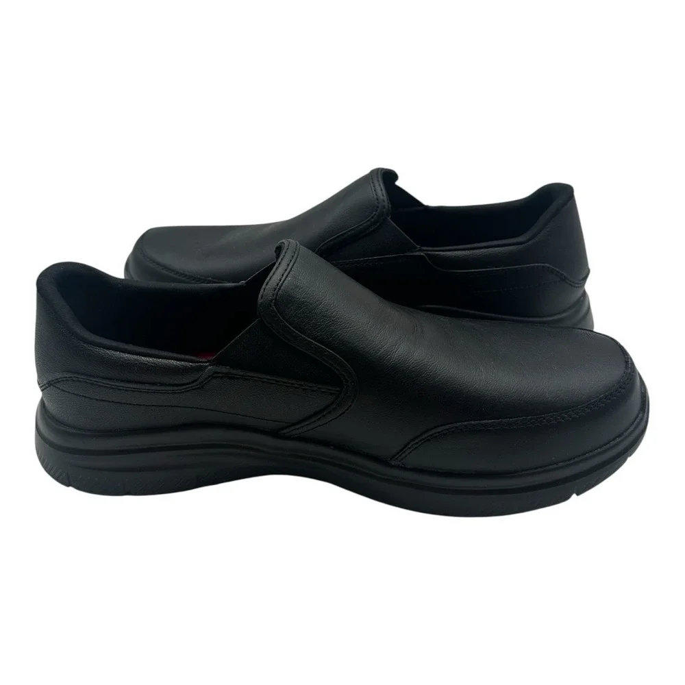 Skechers Work Advantage SR Bronwood Shoes Mens Sz 10 Back‎ Leather Slip On 77071